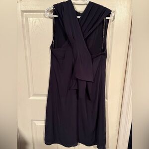 Crossover Top Black Women's Dress